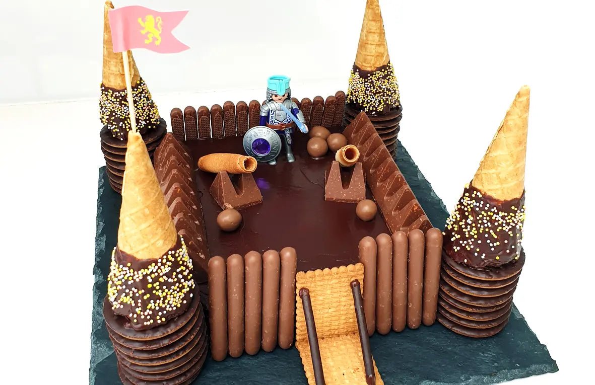 Gâteau d’anniversaire château-fort : une idée facile pour un anniversaire chevalier réussi - TRESORS & confettis