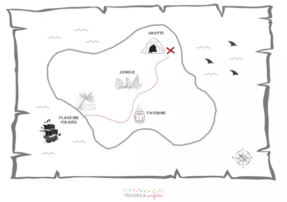 L'île des pirates 5-6 ans