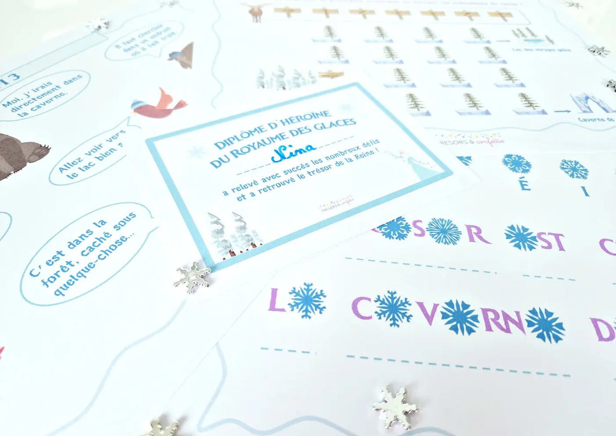 Le royaume de glace 7-9 ans - TRESORS & confettis